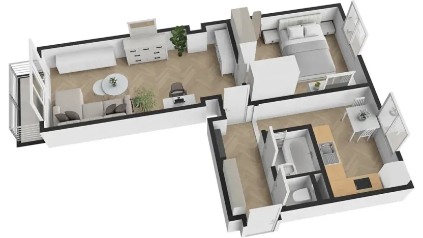 Prodej bytu 2+1, Praha - Libeň, Františka Kadlece, 53 m2
