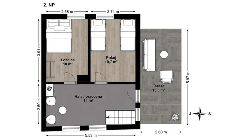 Prodej rodinného domu, Ostředek, 86 m2
