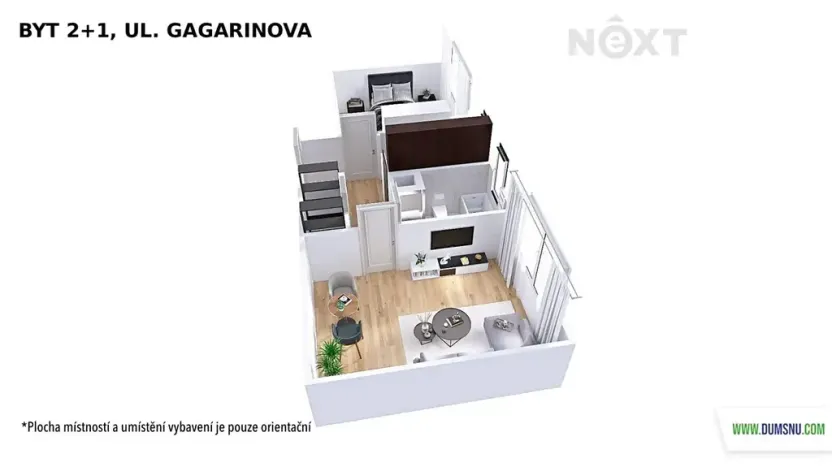 Prodej bytu 2+1, Šumperk, Gagarinova, 47 m2