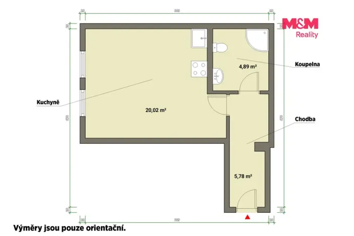 Pronájem bytu 1+kk, Františkovy Lázně, Národní, 30 m2