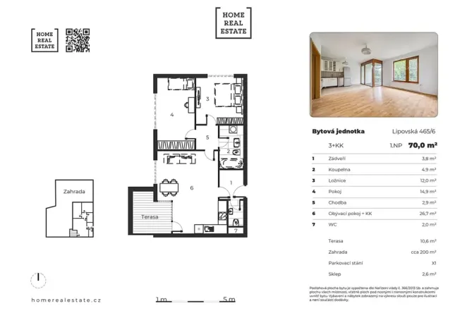 Prodej bytu 3+kk, Praha - Zličín, Lipovská, 70 m2