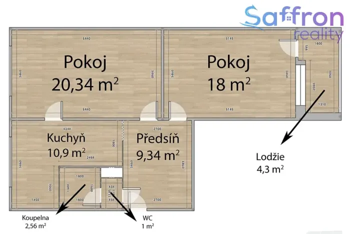 Prodej bytu 2+1, Třemošná, Sídliště, 62 m2