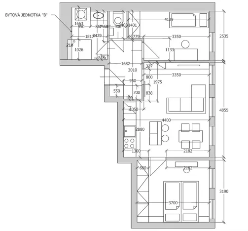 Prodej bytu 3+kk, Praha - Košíře, Holečkova, 56 m2