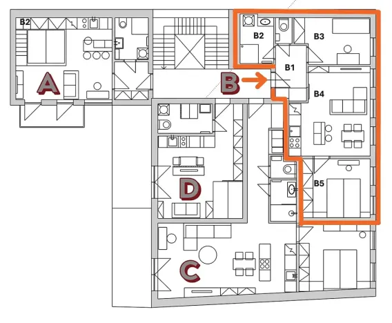 Prodej bytu 3+kk, Praha - Košíře, Holečkova, 56 m2