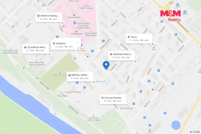 Prodej bytu 2+1, Mělník, Revoluční, 52 m2