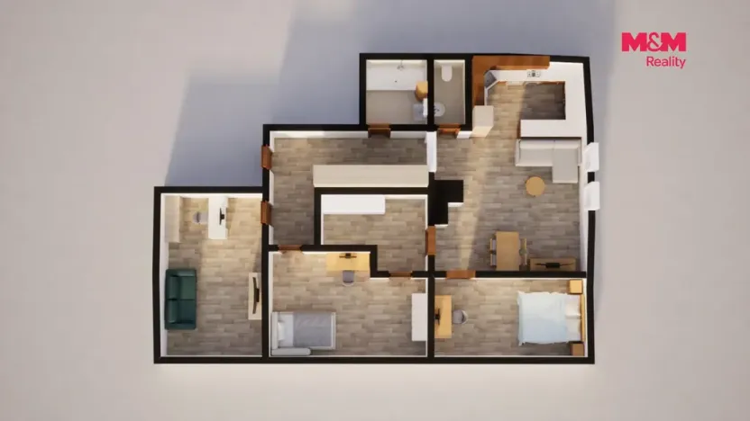 Prodej bytu 3+kk, Dobrovice, Fučíkova, 93 m2