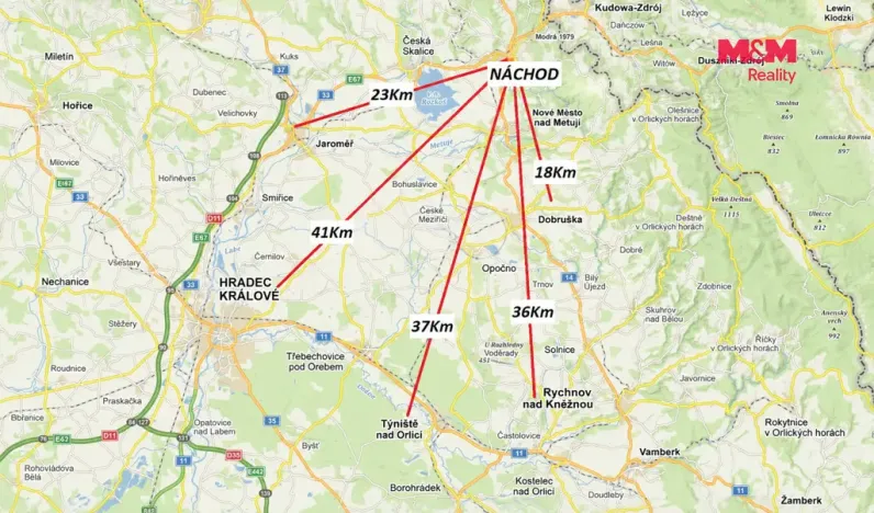 Prodej bytu 1+1, Náchod, Čechova, 27 m2