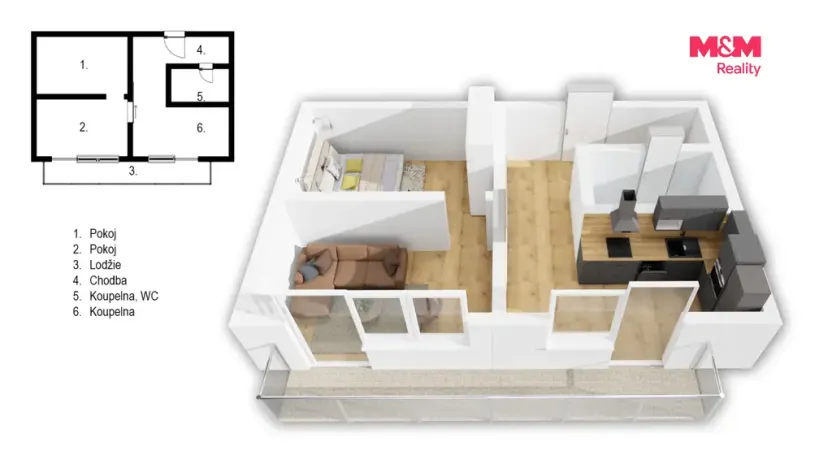 Prodej bytu 1+1, Praha - Letňany, Rýmařovská, 41 m2