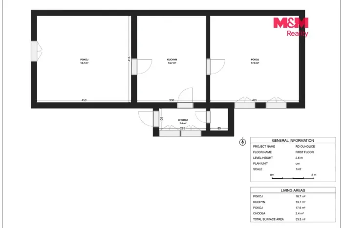 Prodej rodinného domu, Nová Ves - Nové Ouholice, 78 m2
