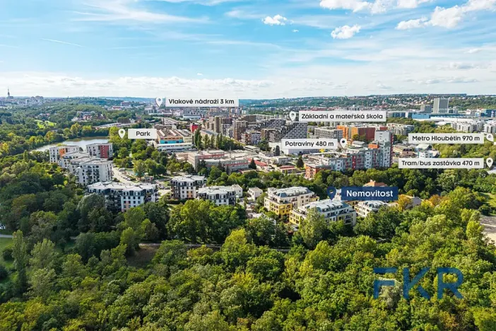 Pronájem bytu 3+kk, Praha - Hloubětín, K náhonu, 68 m2