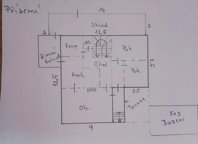 Prodej rodinného domu, Mníšek, K Batimě, 300 m2
