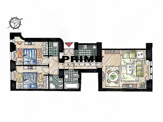 Pronájem bytu 3+1, Praha - Nové Město, 80 m2