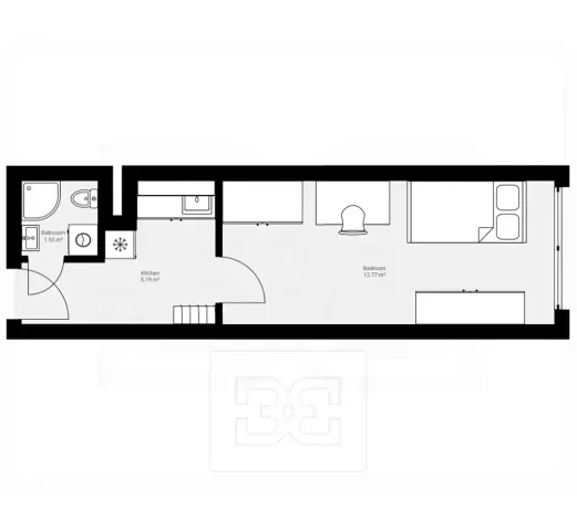 Pronájem bytu 1+1, Praha - Horní Měcholupy, Milánská, 20 m2