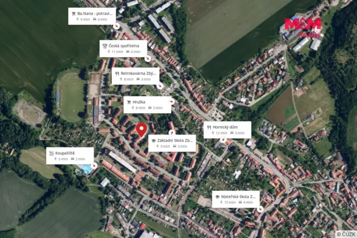 Pronájem bytu 2+1, Zbýšov, čtvrť P. Bezruče, 58 m2