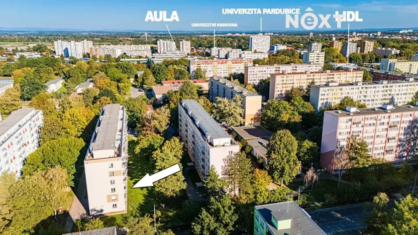Prodej bytu 2+kk, Pardubice, Stavbařů, 53 m2