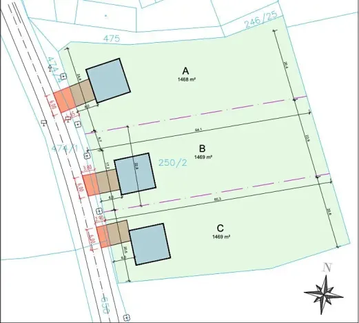 Prodej pozemku pro bydlení, Bečváry, 1469 m2