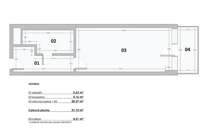 Pronájem bytu 1+kk, Praha - Vysočany, Kolbenova, 33 m2
