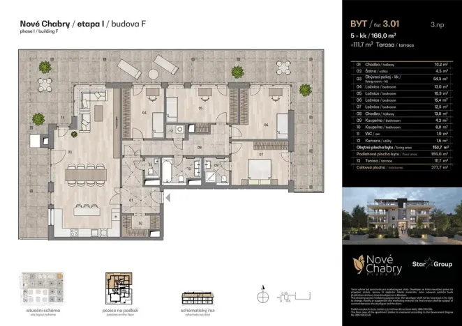 Prodej bytu 5+kk, Praha - Dolní Chabry, Doubická, 166 m2