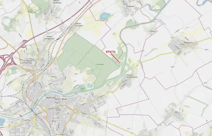 Dražba lesa, Přerov, 1322 m2
