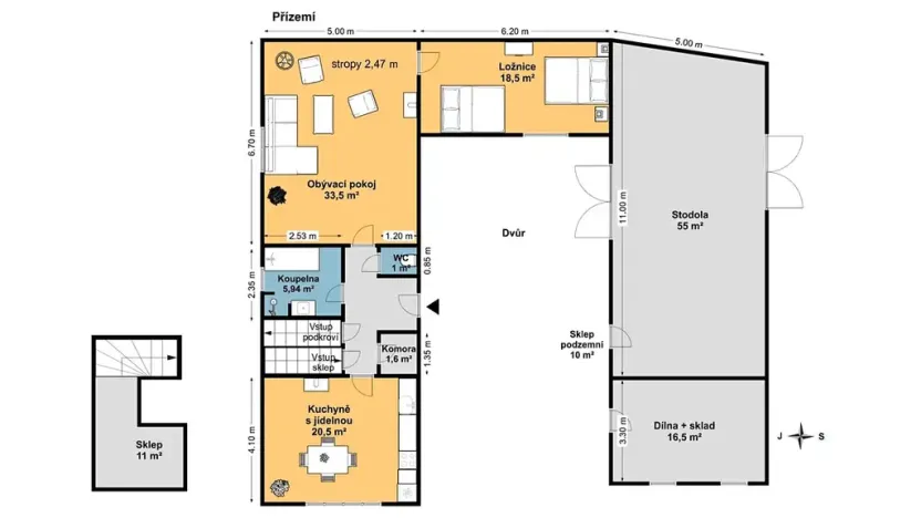Prodej rodinného domu, Řemíčov, 92 m2