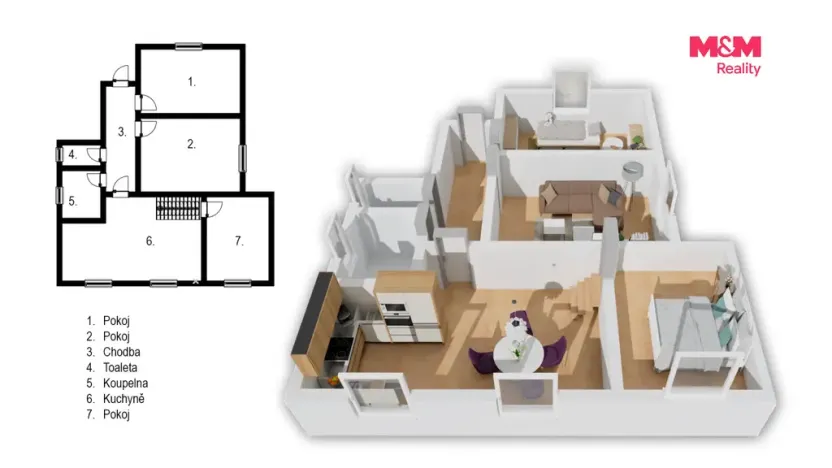 Prodej rodinného domu, Krhanice, 70 m2