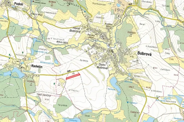Prodej pole, Bobrová, 11214 m2