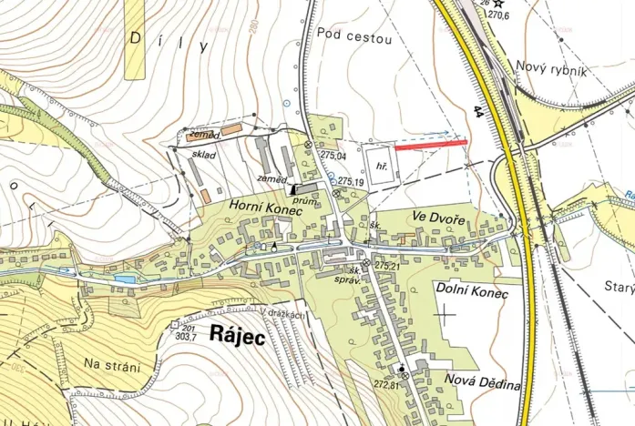 Prodej komerčního pozemku, Rájec, 480 m2