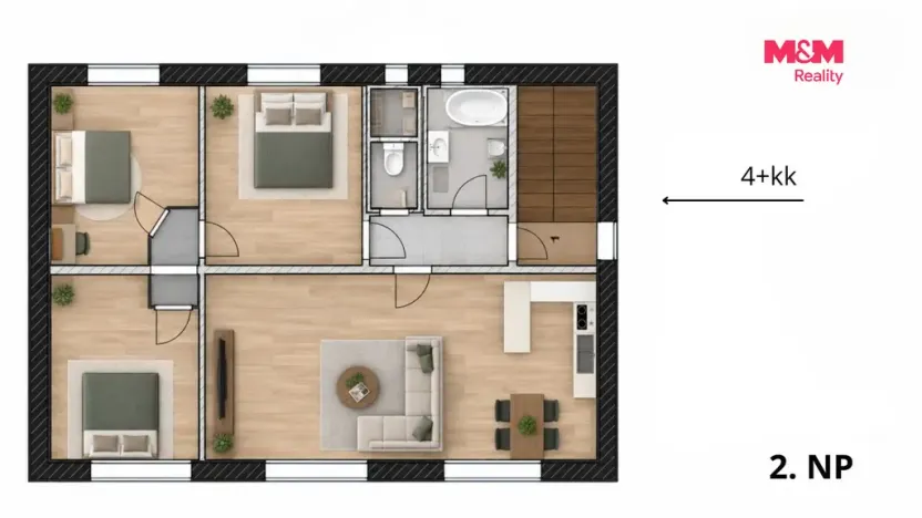 Prodej činžovního domu, Otrokovice - Kvítkovice, tř. Osvobození, 422 m2