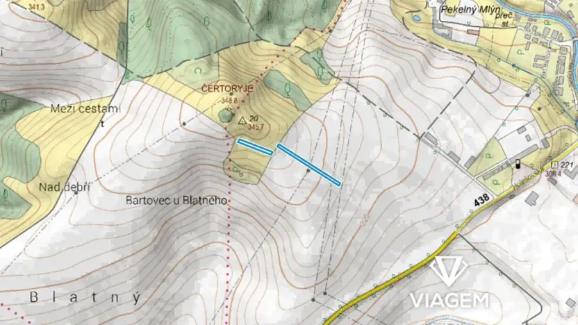 Prodej podílu pole, Bystřice pod Hostýnem, 369 m2