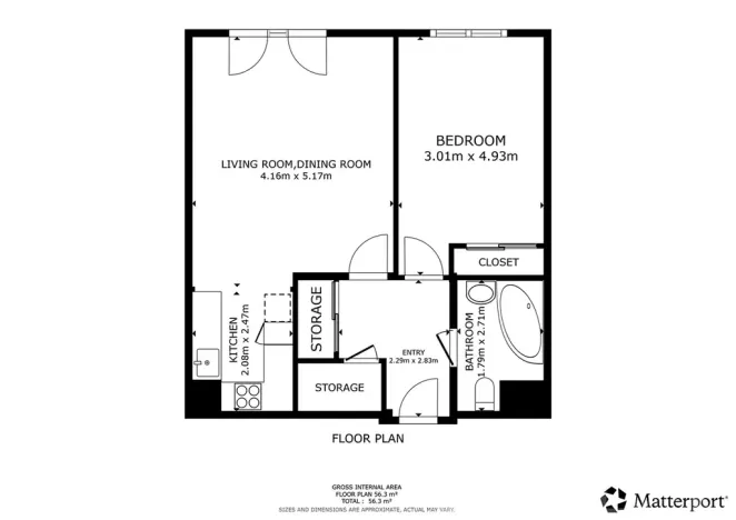 Pronájem bytu 2+kk, Praha - Záběhlice, Velenovského, 53 m2