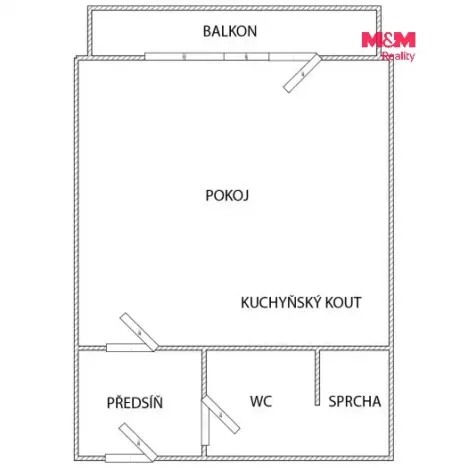 Prodej bytu 1+kk, Ostrava - Poruba, náměstí Václava Vacka, 30 m2