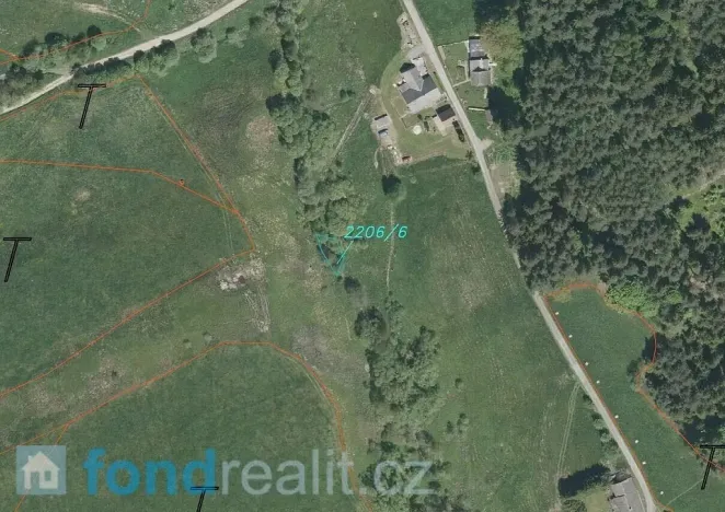 Prodej pozemku, Vyšší Brod, 919 m2