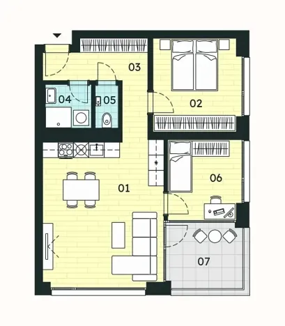 Prodej bytu 3+kk, Znojmo, 60 m2