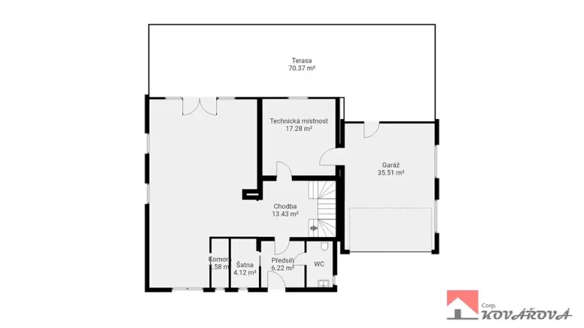 Prodej rodinného domu, Újezd, 346 m2