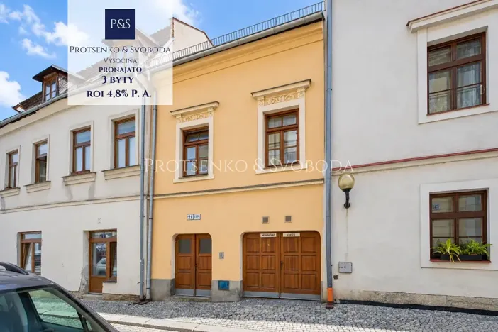Prodej činžovního domu, Jihlava, Židovská, 180 m2