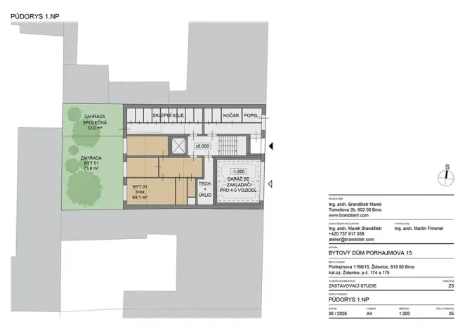 Prodej činžovního domu, Brno, Porhajmova, 380 m2