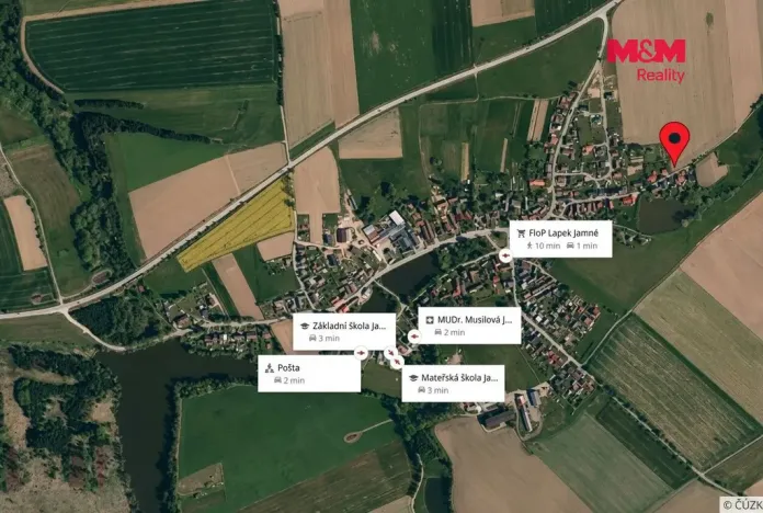 Prodej pozemku pro bydlení, Jamné, 1145 m2