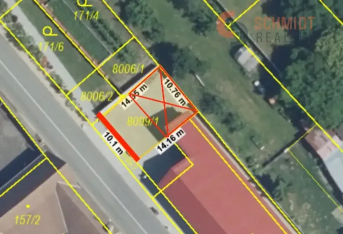Pronájem komerčního pozemku, Březí, Dunajovická, 149 m2