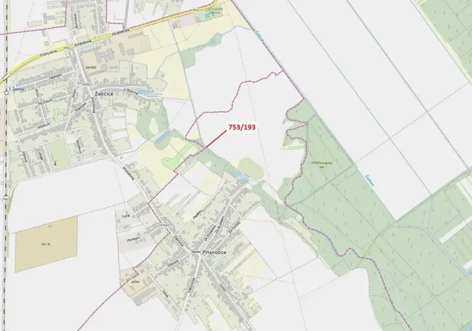Dražba lesa, Přísnotice, 14 m2