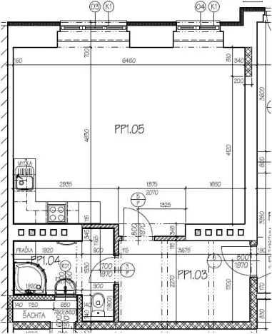 Pronájem bytu 1+kk, Praha - Braník, Ke Krči, 45 m2