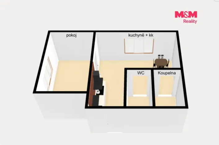 Pronájem bytu 2+kk, Kostelec nad Orlicí, Pelclova, 65 m2