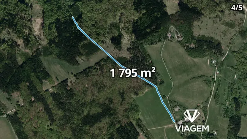 Prodej podílu lesa, Bojkovice, 3318 m2