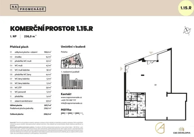 Prodej obchodního prostoru, Brno, 99 m2