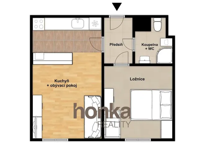 Prodej bytu 2+kk, Praha - Krč, Štúrova, 40 m2