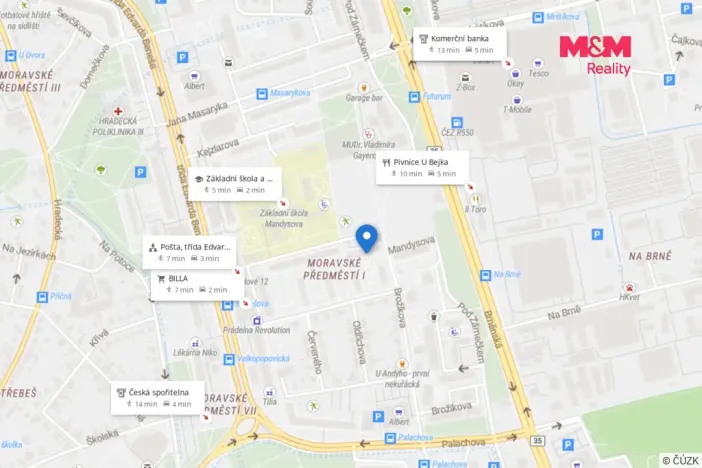Prodej bytu 2+kk, Hradec Králové - Nový Hradec Králové, Mandysova, 59 m2
