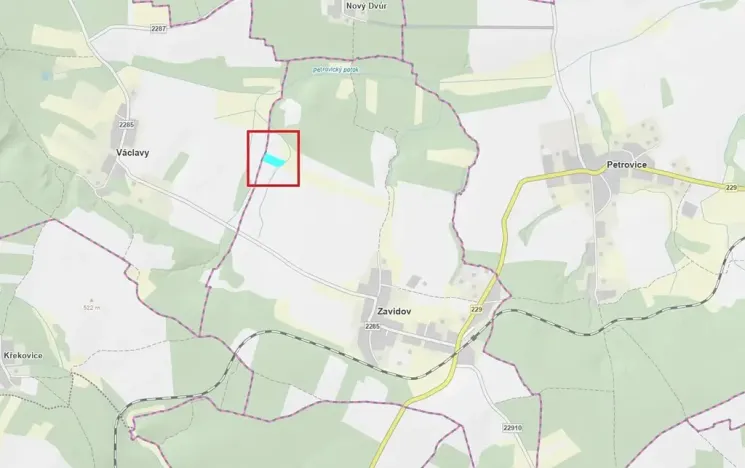 Prodej pole, Zavidov, 6880 m2