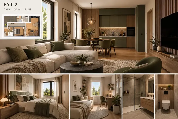 Prodej bytu 3+kk, Praha - Košíře, Nad zámečkem, 60 m2