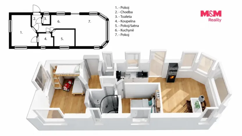 Prodej mobilheimu, Vrbičany, 23 m2