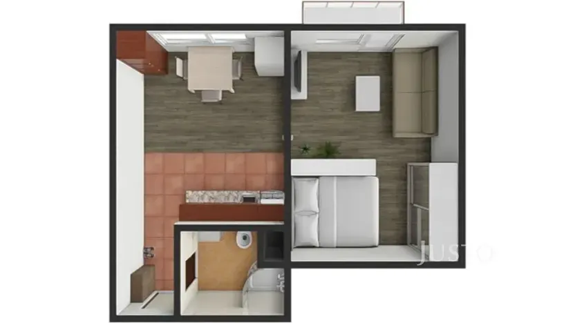 Pronájem bytu 1+1, Písek, třída Přátelství, 38 m2