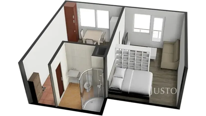 Pronájem bytu 1+1, Písek, třída Přátelství, 38 m2